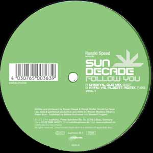 RONSKI SPEED PRES SUN DECADE / FOLLOW YOU (VINYL 1)