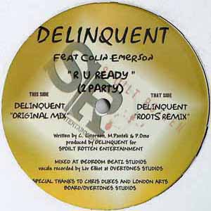 DELINQUENT FEAT COLIN EMERSON / R U READY (2 PARTY)