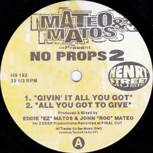 MATEO & MATOS / NO PROPS 2