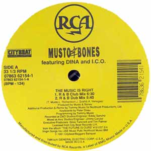 MUSTO & BONES / THE MUSIC IS RIGHT