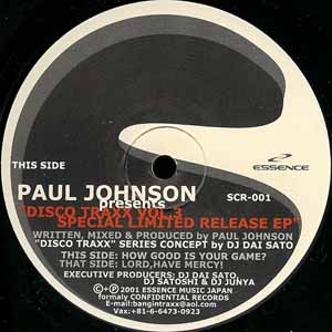 PAUL JOHNSON / DISCO TRAXX VOL 3 SPECIAL LIMITED RELEASE EP