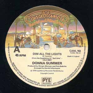 DONNA SUMMER / DIM ALL THE LIGHTS