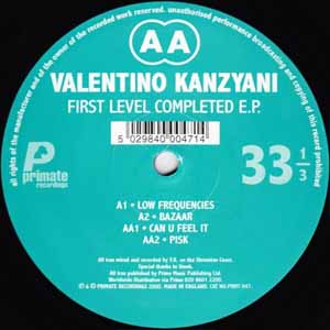 VALENTINO KANZYANI / FIRST LEVEL COMPLETE EP