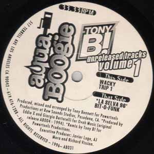 TONY B! / UNRELEASED TRACKS VOLUME 1