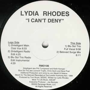 LYDIA RHODES / I CAN'T DENY