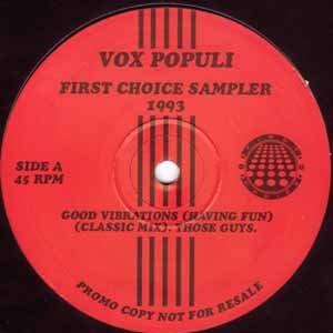 VOX POPULI / FIRST CHOICE SAMPLER 1993 VOLUME 1