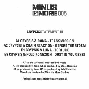 CRYPSIS / STATEMENT III