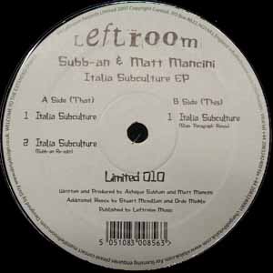SUBB-AN & MATT MANCINI / ITALIA SUBCULTURE EP