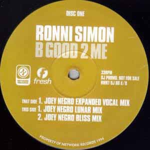 RONNI SIMON / B GOOD 2 ME