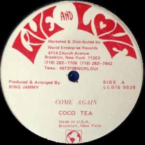 COCO TEA / JAMMY ALL STARS / COME AGAIN / VERSION