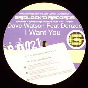 DAVE WATSON FEAT DENZEE / I WANT YOU