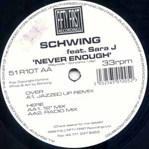 SCHWING FEAT SARA J / NEVER ENOUGH