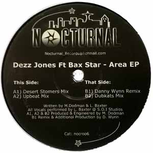 DEZZ JONES feat BAX STAR / AREA E.P