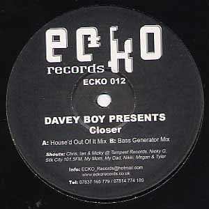 DAVEY BOY / CLOSER