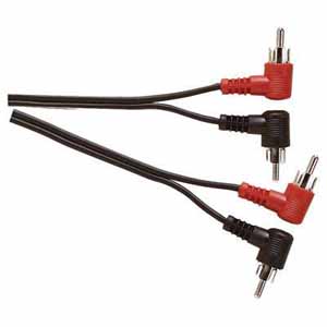 2 RIGHT ANGLE RCA TO 2 RIGHT ANGLE RCA / 1.2M