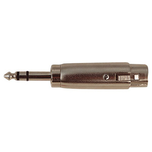 NICKEL XLR FEMALE TO 6.35MM STEREO MALE / ADAPTOR