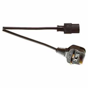 BLACK 3 PIN UK IEC 5A COLD MAINS LEAD / 2M