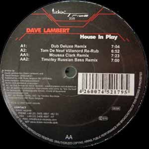 DAVE LAMBERT / HOUSE IN PLAY