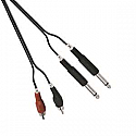 2 6.35MM STEREO JACK TO 2 RCA PHONO / 5M