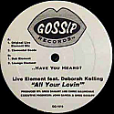 LIVE ELEMENT FEAT DEBORAH KEELING / ALL YOUR LOVIN'