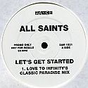ALL SAINTS / LET'S GET STARTED (LOVE TO INFINITY REMIXES)