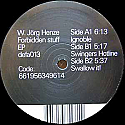 W. JORG HENZE / FORBIDDEN STUFF EP