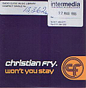 CHRISTIAN FRY / WON'T YOU STAY