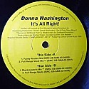 DONNA WASHINGTON / IT'S ALL RIGHT!