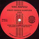 VOX POPULI / FIRST CHOICE SAMPLER 1993 VOLUME 1