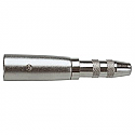 NICKEL XLR MALE TO 6.35MM STEREO FEMALE / ADAPTOR